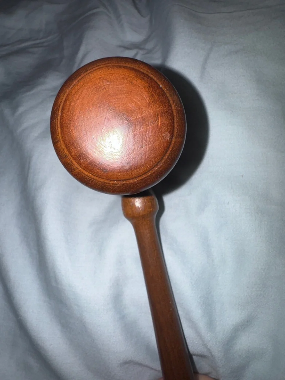 Professional Solid Walnut Gavel & Sounding Block Set - Excellent Condition